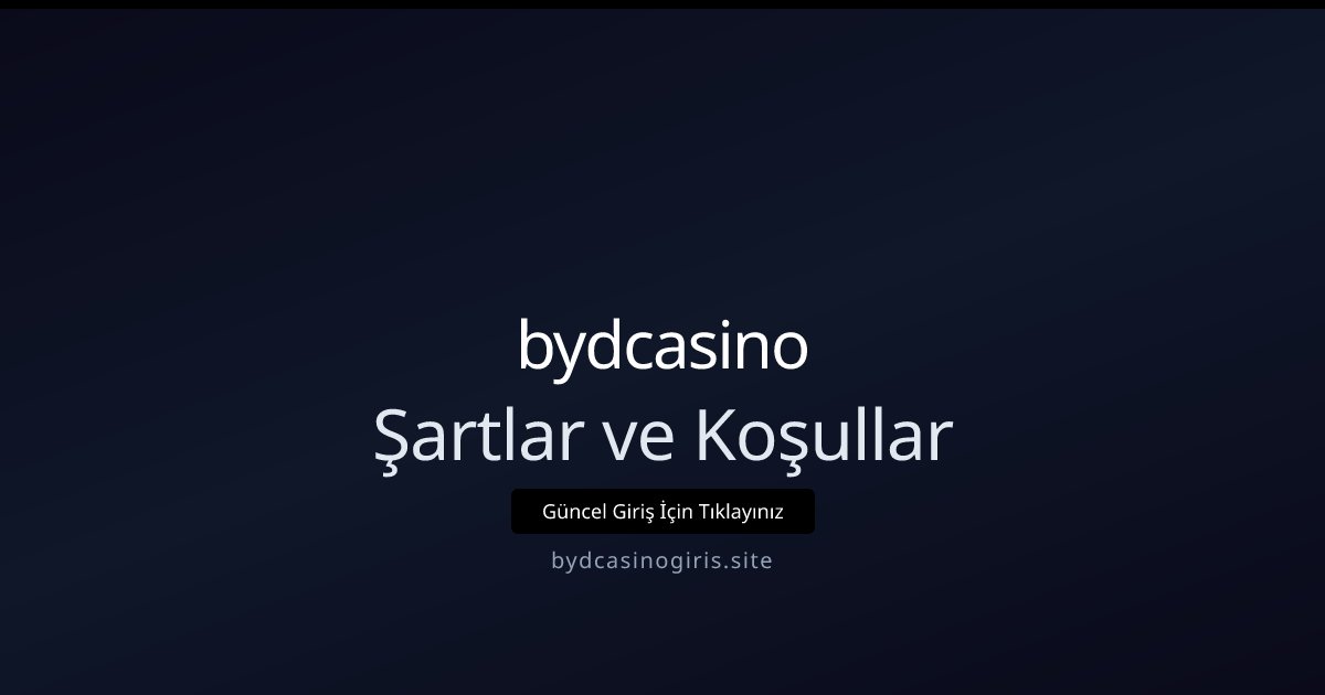 Muebbet Şartlar ve Koşullar
