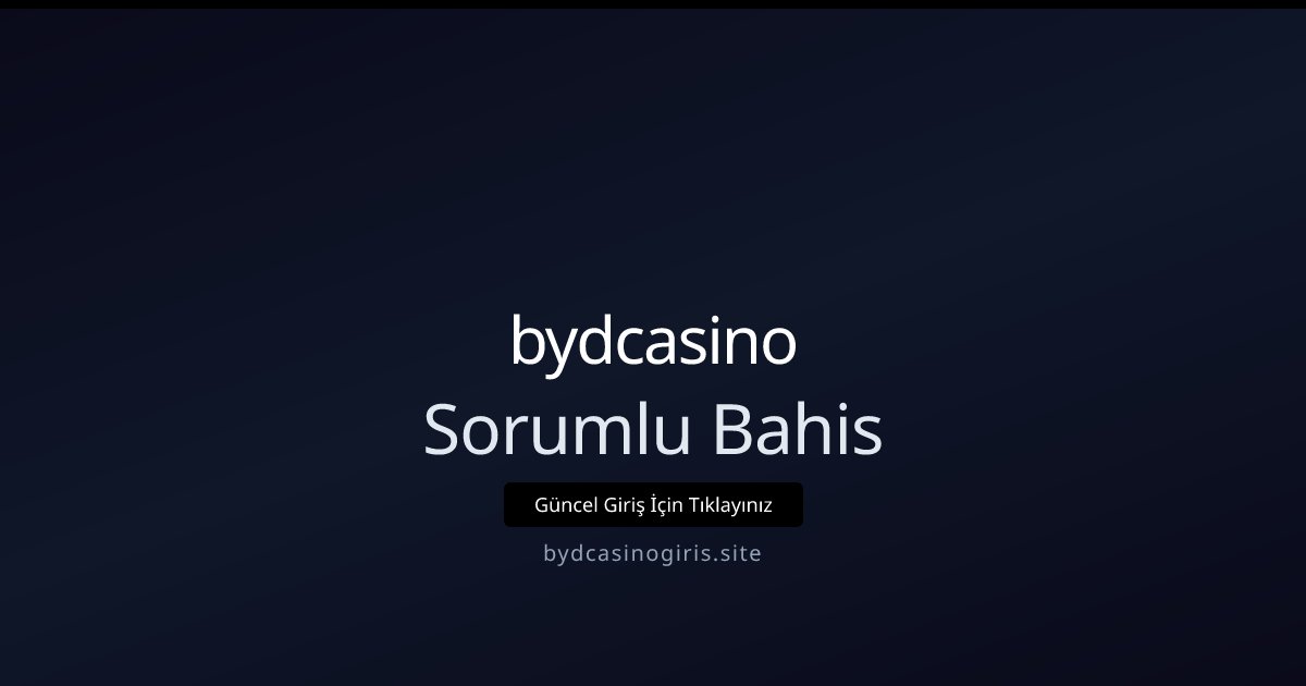 Muebbet Sorumlu Bahis
